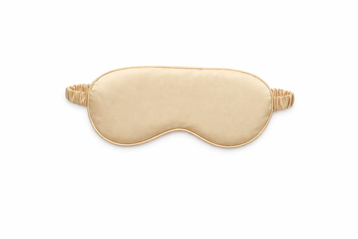 Nahaufnahme Seidenschlafmaske Beige