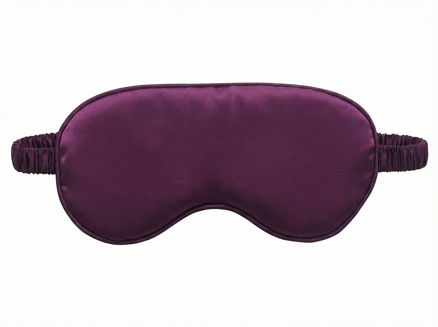Nahaufnahme Seidenschlafmaske Lila