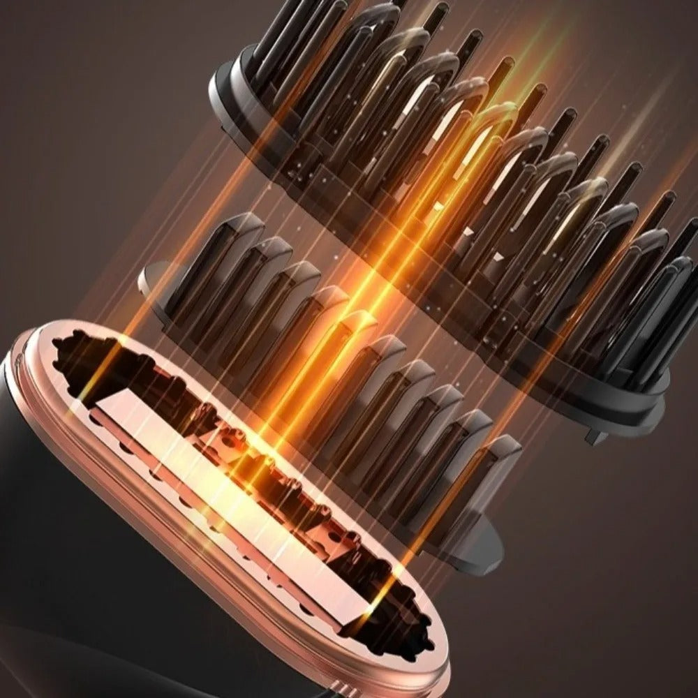 Mobile Haarglätt-Bürste